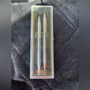 Vintage Classic Century Medallist Cross Pen Set Ballpoint & Pencil ~ USA Made